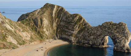 Picture of cliff and beach for children to do in Dorset